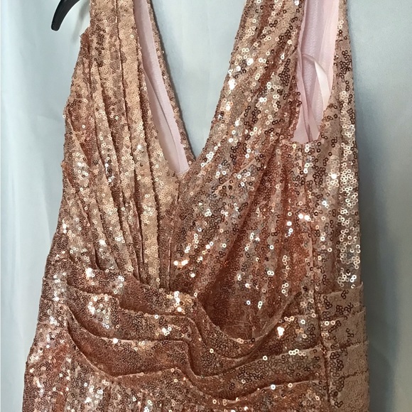 Champagne sequin dress nwot - Picture 4 of 9